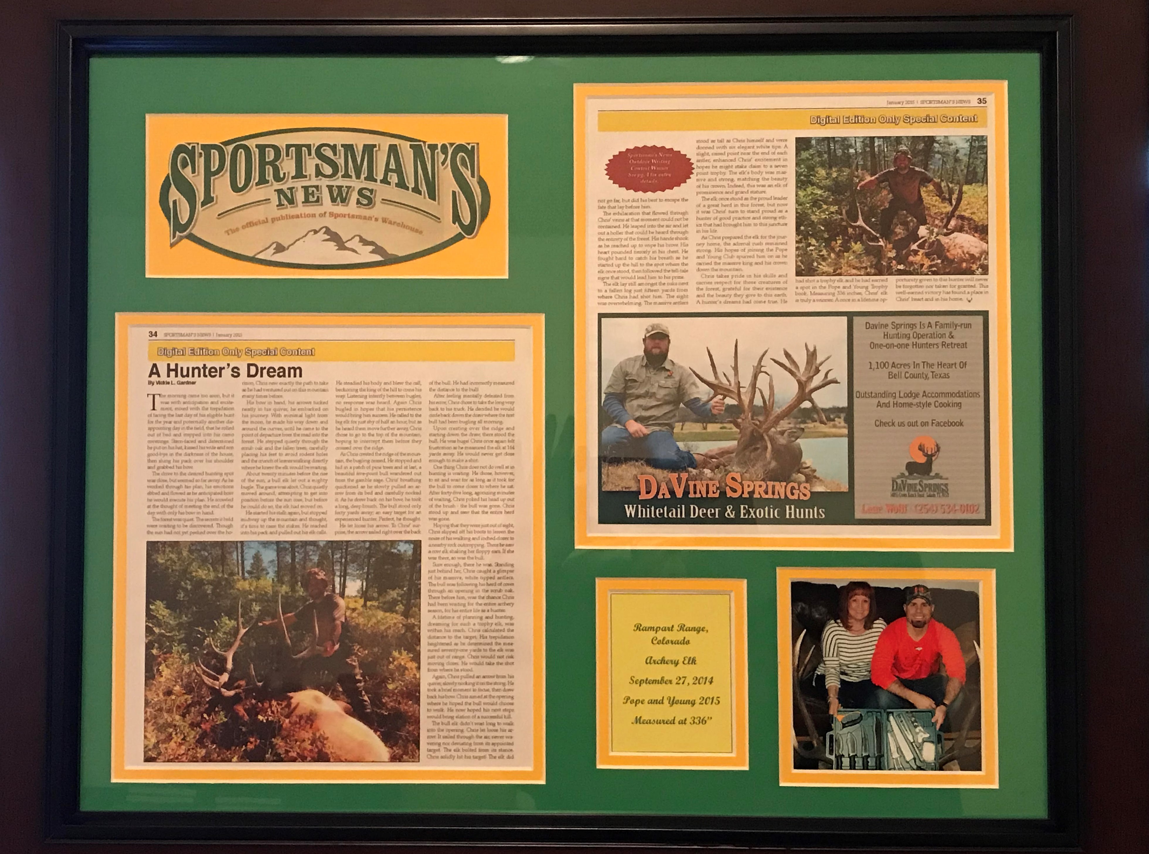 A Hunter's Dream Frame